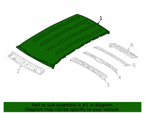 Metal roof for Kia Sportage 23-26 without panoramic windows and roof rails