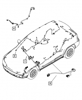 Jeep Patriot 11-17 Cup Holder Wiring