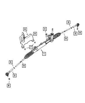 Dodge Journey 11-20 steering rack