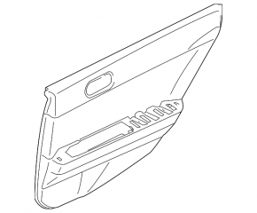 Rear left door panel for Mitsubishi Galant 2004-2006