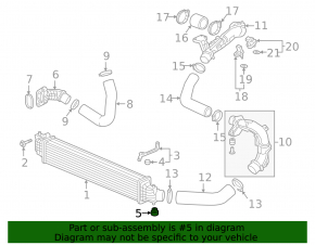 Intercooler bracket lower left Honda Accord 18-22