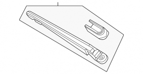 Rear wiper arm for Acura MDX 2013