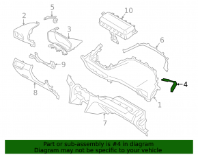 Hyundai Santa FE 21-23 gray front panel molding