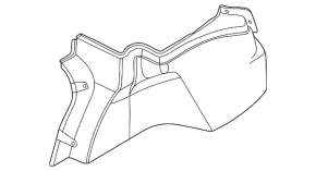 Left arch trim Hyundai Sonata 20-22