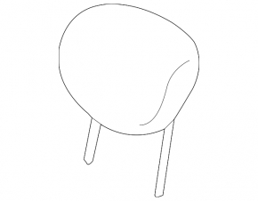 Nissan Versa 12-15 rear left headrest, black cloth