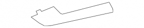 Audi A4 B9 20-25 rear right door trim molding in natural gray wood