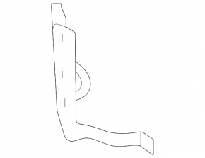 Mercedes GLC 300 20-22 Intercooler Pump Bracket (2 parts)