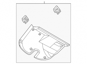 Interior mirror trim Ford Mustang Mach-E 21-23 for rain sensor and camera