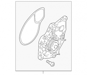 Water pump VW Passat b8 16-19 USA 1.8T, plastic