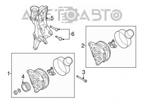 Generator Audi A4 B9 17- 2.0T