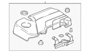 16-19 Buick Encore 1.4T LE2 Engine Cover