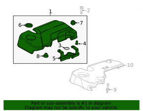16-19 Buick Encore 1.4T LE2 Engine Cover