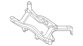 Subaru b9 Tribeca rear subframe