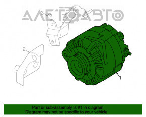 Generator Nissan Altima 13-18 2.5
