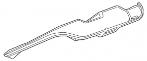 Trunk lid trim Chevrolet Camaro 16- coupe, black, scratches