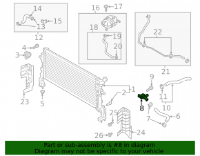 Radiator neck Hyundai Elantra AD 17-20 1.4, 1.6
