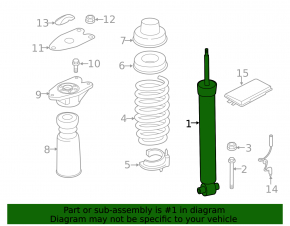 Rear left shock absorber BMW 4 F36 18-20 Gran Coupe AWD M Sport