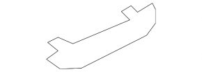 Rear bumper plug right Lexus RX350L RX450hL 18-22 long