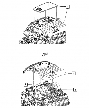 Dodge Durango Engine Cover 11-24 5.7