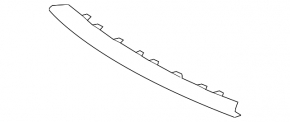 Lower grille molding for Toyota Camry v70 18-20 SE\XSE, gloss black