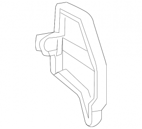 Right radiator deflector Toyota Rav4 13-18