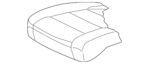 Lower passenger seat upholstery for VW Tiguan 18-21, black leather, heated, dry-cleanable