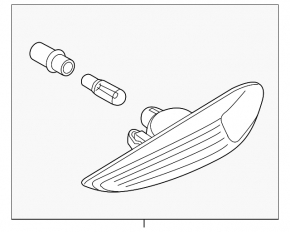 Right wing turn signal BMW X3 E83 07-10