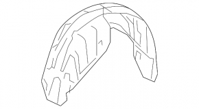 Rear right fender liner for Toyota Avalon 2010