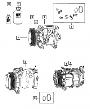 Dodge Journey 11-19 3.6 air conditioning compressor stuck, spare parts