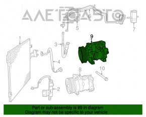 Dodge Journey 11-19 3.6 air conditioning compressor stuck, spare parts