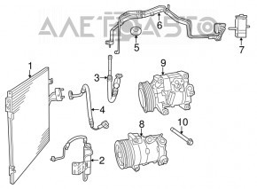 Dodge Journey 11-19 3.6 air conditioning compressor stuck, spare parts