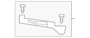 Upper outer left headlight mount for Lexus UX 19-26