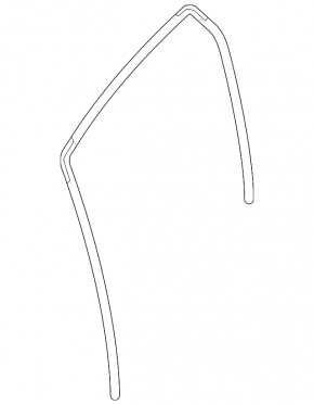 Rear right glass seal Nissan Sentra 13-19