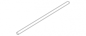 Inner glass seal for the rear right door of an Audi Q3 83A 19-25
