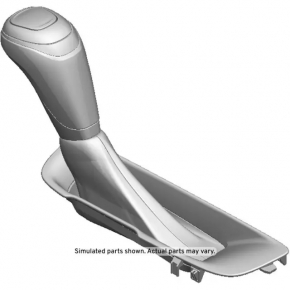 Chevrolet Malibu 16-20 gear knob leather black