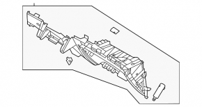 Hyundai Tucson 2020-2021 glove compartment housing, gray, scratches, broken fasteners