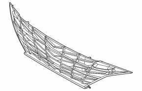Radiator grille Hyundai Elantra 21-23 black, N Line