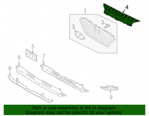 Radiator grill bracket grill Hyundai Kona 18-21 1.6, 2.0