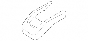 Front right passenger seat runner trim for Nissan Murano z52 15-24 black
