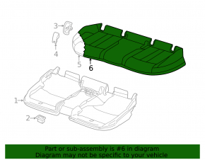 Rear seats, 2nd row, lower part, Audi A5 F5 18-19, 5D leather, gray with perforation, Sport, worn, needs cleaning