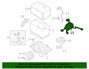 Wiring battery Hyundai Tucson 16-17
