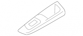 Rear Left Window Regulator Control Trim Subaru Impreza WRX GH 08-10