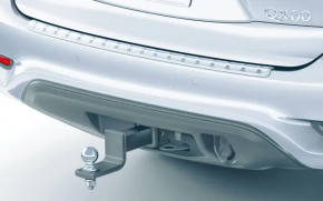 Rear bumper trim Infiniti JX35 QX60 16-16 chrome with black edging