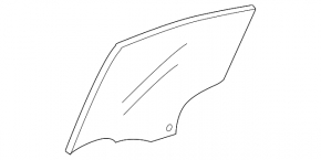 Glass door rear left Mazda3 MPS 09-13