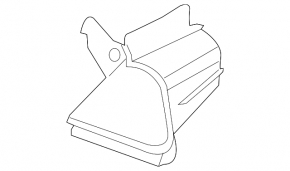 Radiator deflector left Mazda 6 14-17