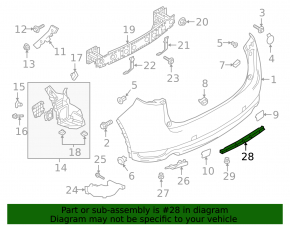 Lower rear bumper deflector Mazda CX-5 17- OEM