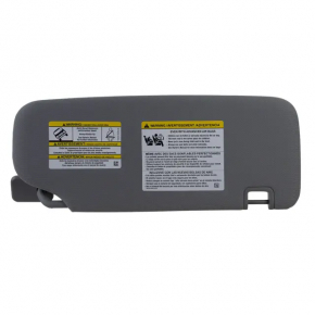Left visor for Ford Explorer 20 - gray, with backlight, retractable, without hook, dry-cleanable