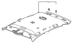 Headlining Volkswagen ID.4 21-23 without panorama, black