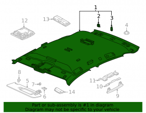 Headlining Volkswagen ID.4 21-23 without panorama, black