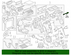 Chevrolet Volt 11-15 heater temperature sensor